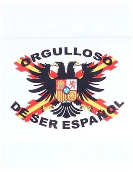 Pegatina Tercios de Flandes Ovalada con leyenda y bandera España