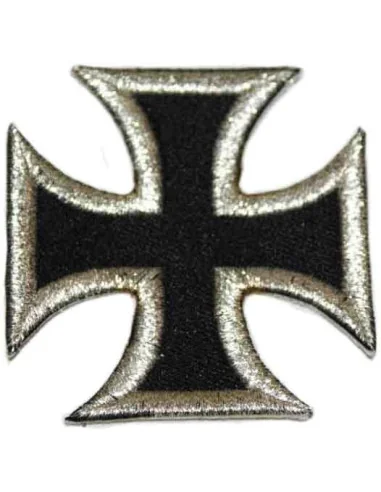 Parche Bordado Cruz División - Azul