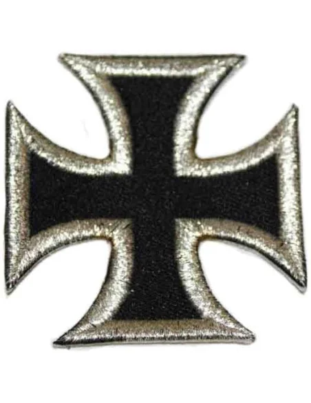 Parche Bordado Cruz División - Azul