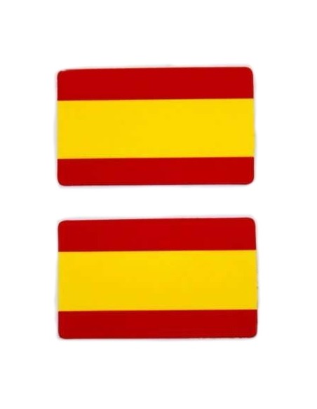 Pegatina Bandera España Plana x2