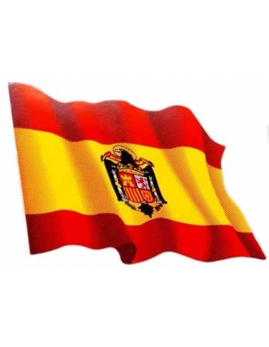 Pegatina Bandera España Águila San Juan Ondeante